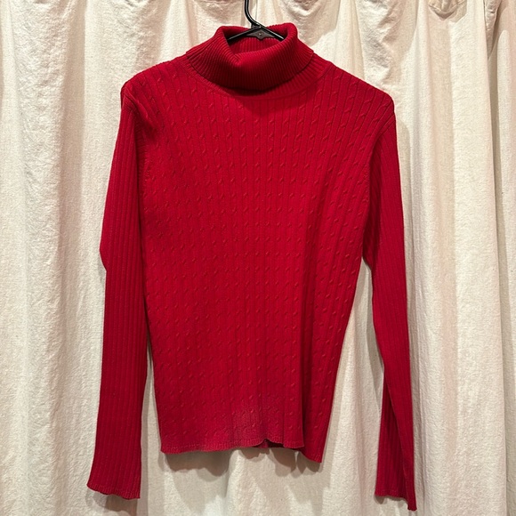 ⚜️ EUC ribbed ESCAPADE turtleneck sweater sz S/M - Picture 1 of 5